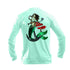 Mermaid Anchor Long Sleeve Unisex Performance Tee