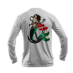 Mermaid Anchor Long Sleeve Unisex Performance Tee