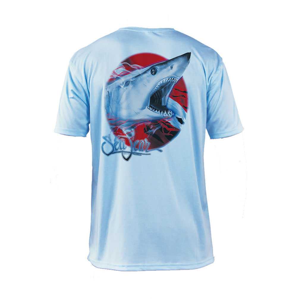 Mako Dive Flag Short Sleeve - Arctic Blue