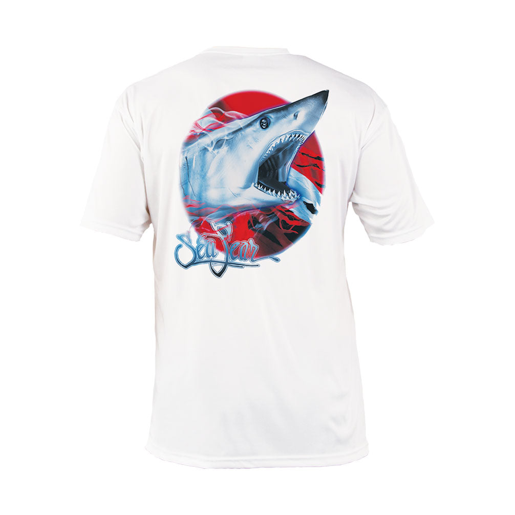 Mako Dive Flag Short Sleeve - White