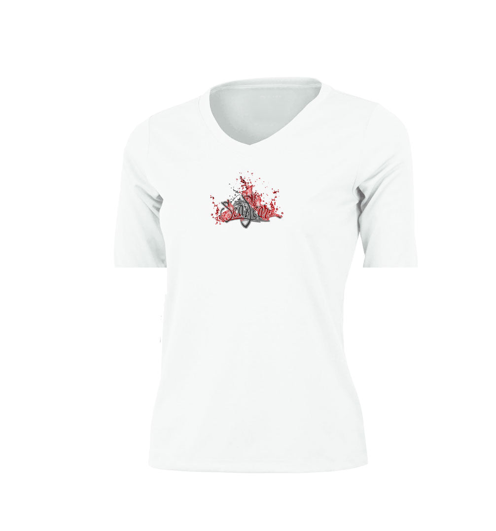 Manta Ray Long Sleeve V-Neck Performance Tee
