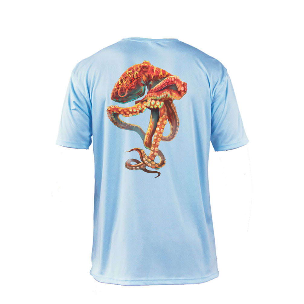 Orange Octopus Performance Tee
