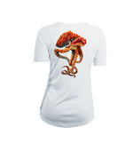 Orange Octo V-Neck Performance Tee