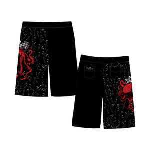 Red Octo Board Shorts