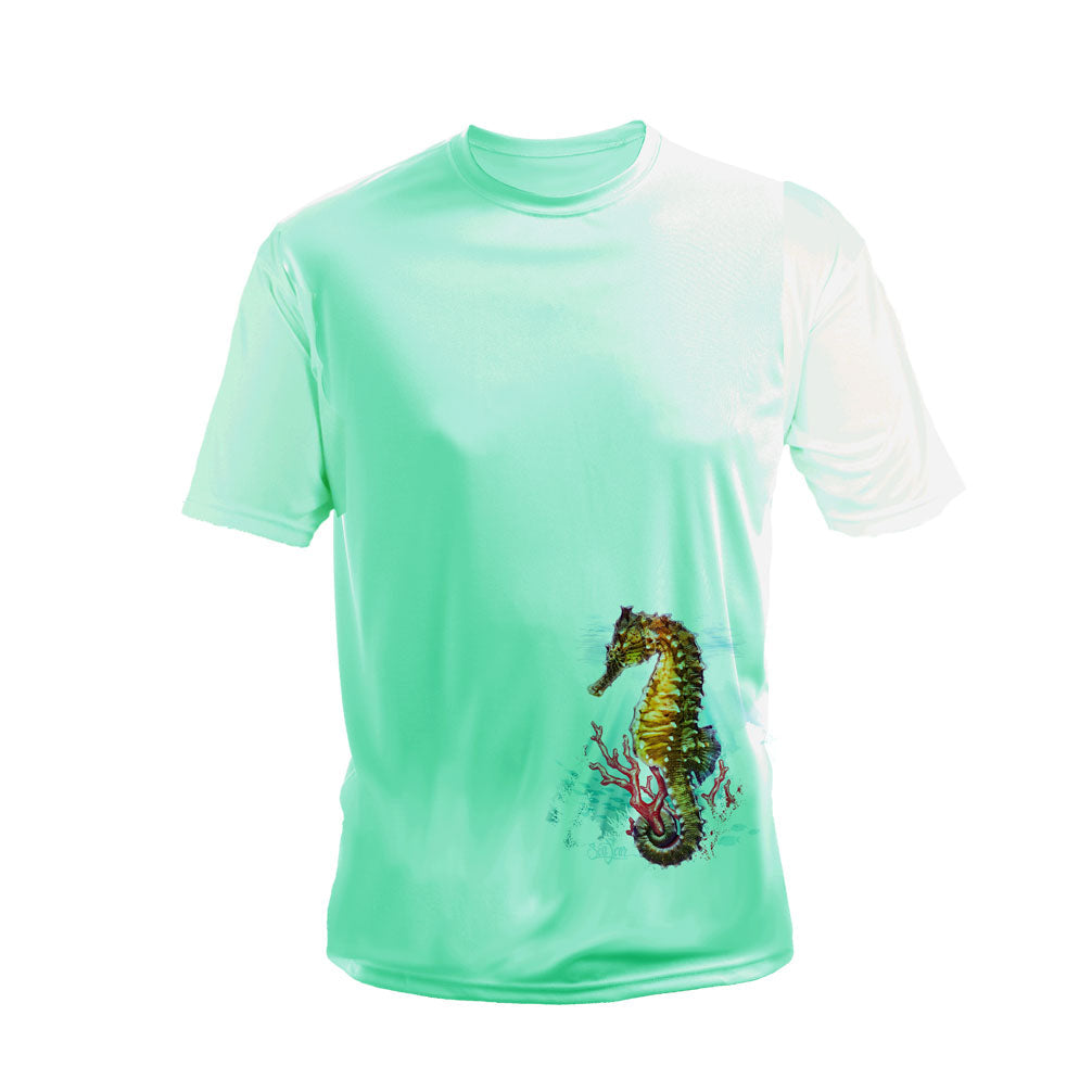 Seahorse (Reef)  Long Sleeve Performance Tee
