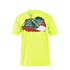 Stingray Dive Flag Short Sleeve - Neon Yellow