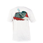 Stingray Dive Flag Short Sleeve - White
