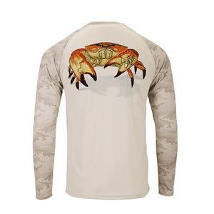 Stone Crab Long Sleeve Unisex Camo Sleeve Tee