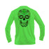 Sugar Skull Long Sleeve Performance Tee in Lime – Sea Fear UPF 50+ apparel