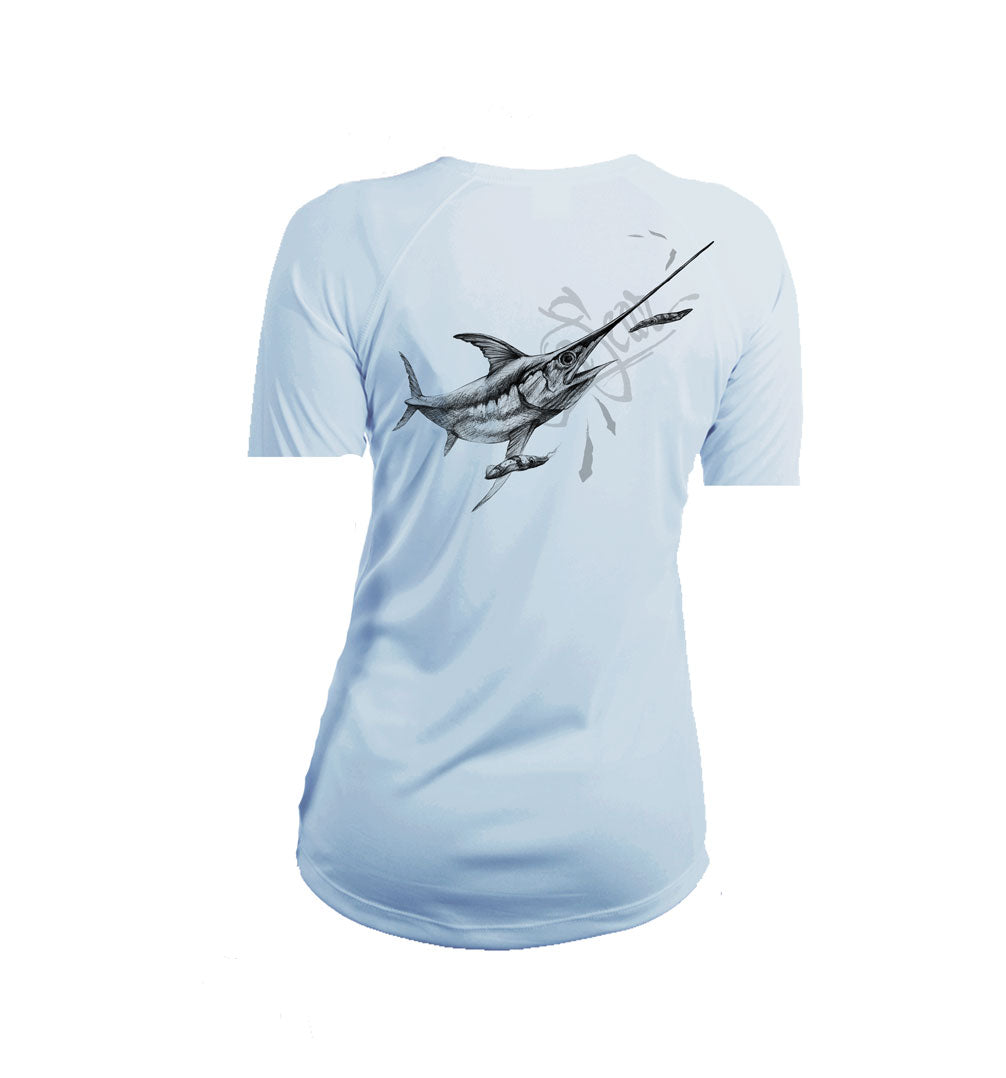 Swordfish V-Neck Performance Tee