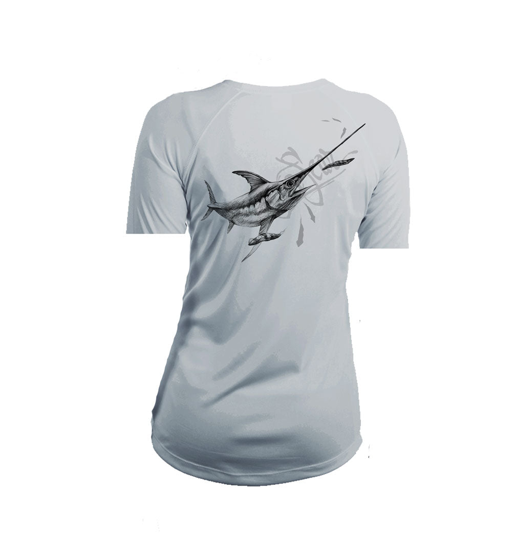 Swordfish V-Neck Performance Tee