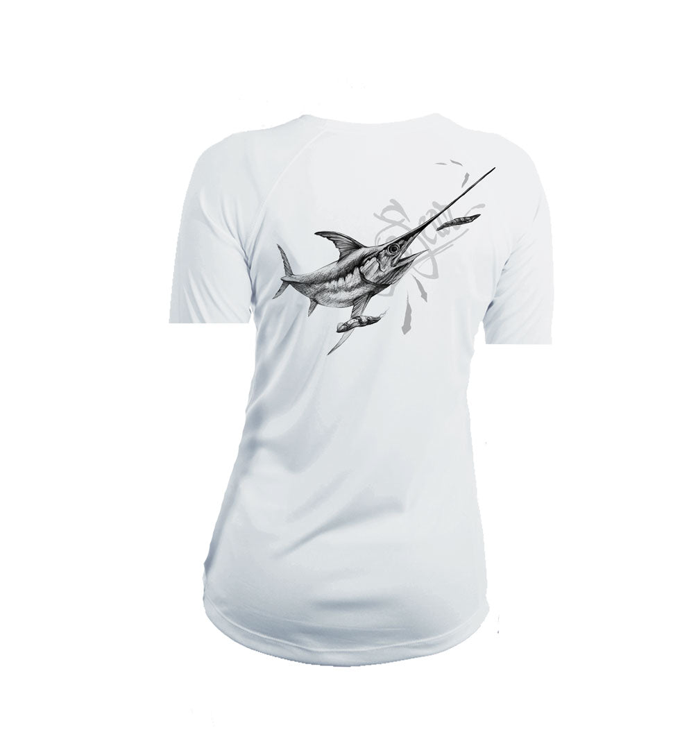 Swordfish V-Neck Performance Tee