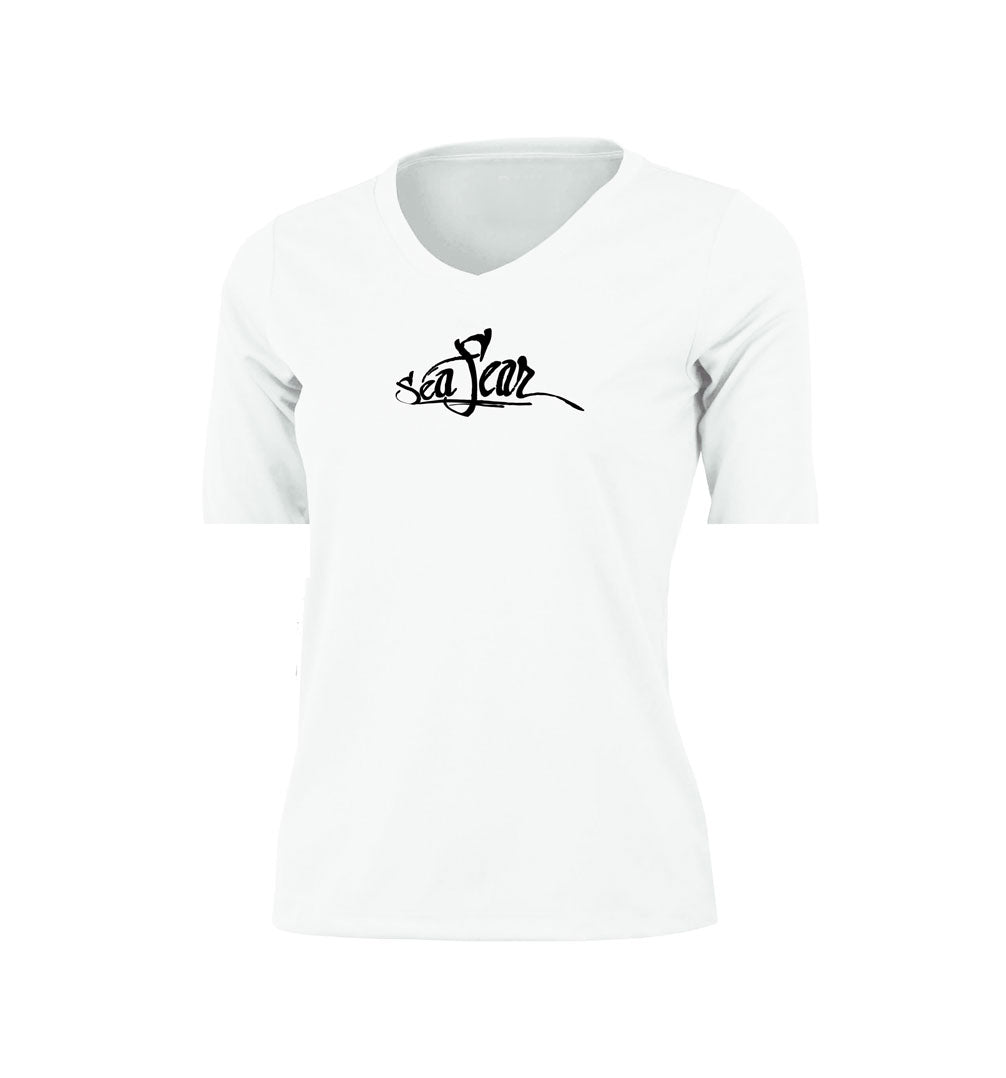 Tailing Redfish V-Neck Performance Tee