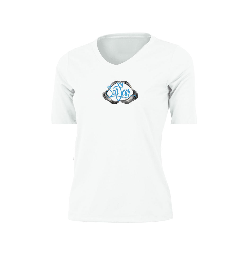 Tiger Shark V-Neck Performance Tee