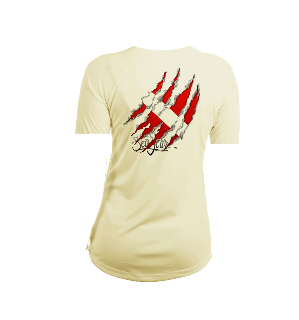 Torn Dive Flag V-Neck Performance Tee
