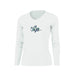 Tribal Ray Long Sleeve V-Neck Performance Tee – front view – Sea Fear UPF 50+ apparel