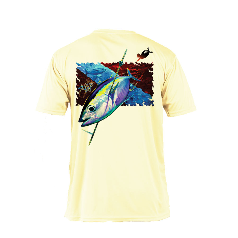 Tuna Dive Flag Long Sleeve Performance Tee