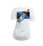 Tuna Dive Flag V-Neck Performance Tee