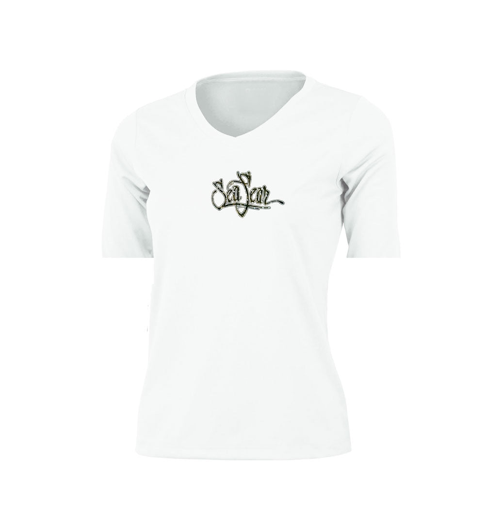 Whale Shark V-Neck Performance Tee