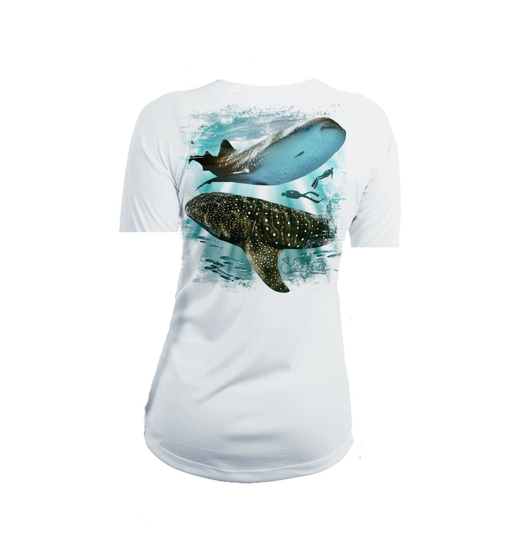Whale Shark V-Neck Performance Tee