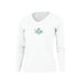 Mermaid Anchor Long Sleeve V-Neck Performance Tee