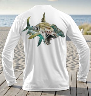 Zombie Shark Long Sleeve Performance Tee