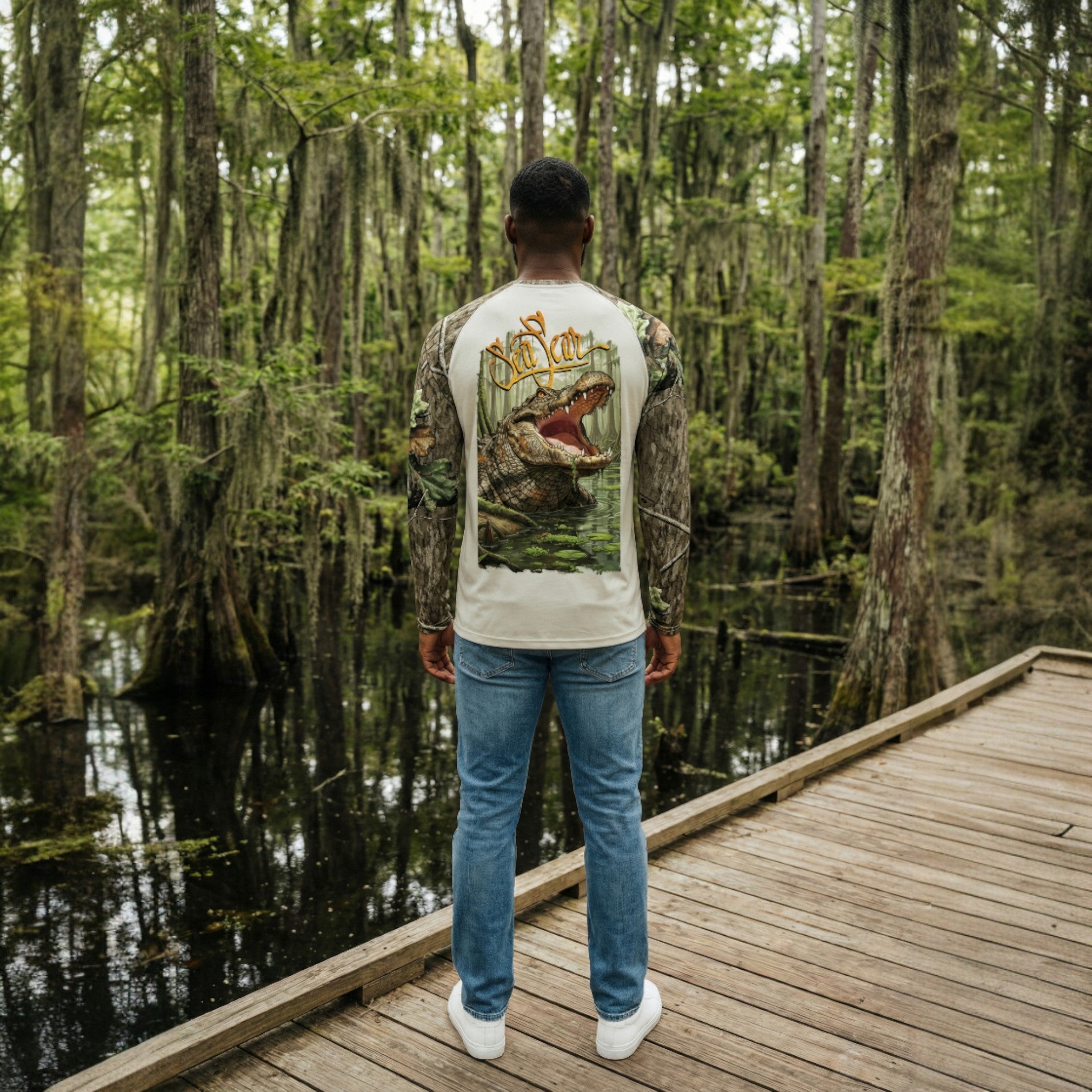 Gator Camo Long Sleeve Performance Tee