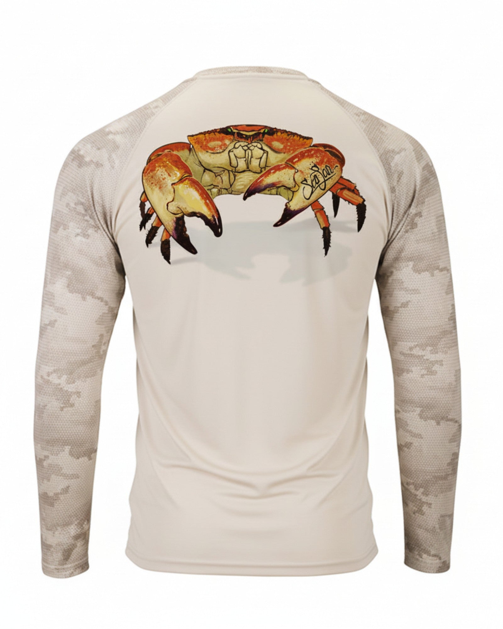 Stone Crab Long Sleeve Unisex Camo Tee