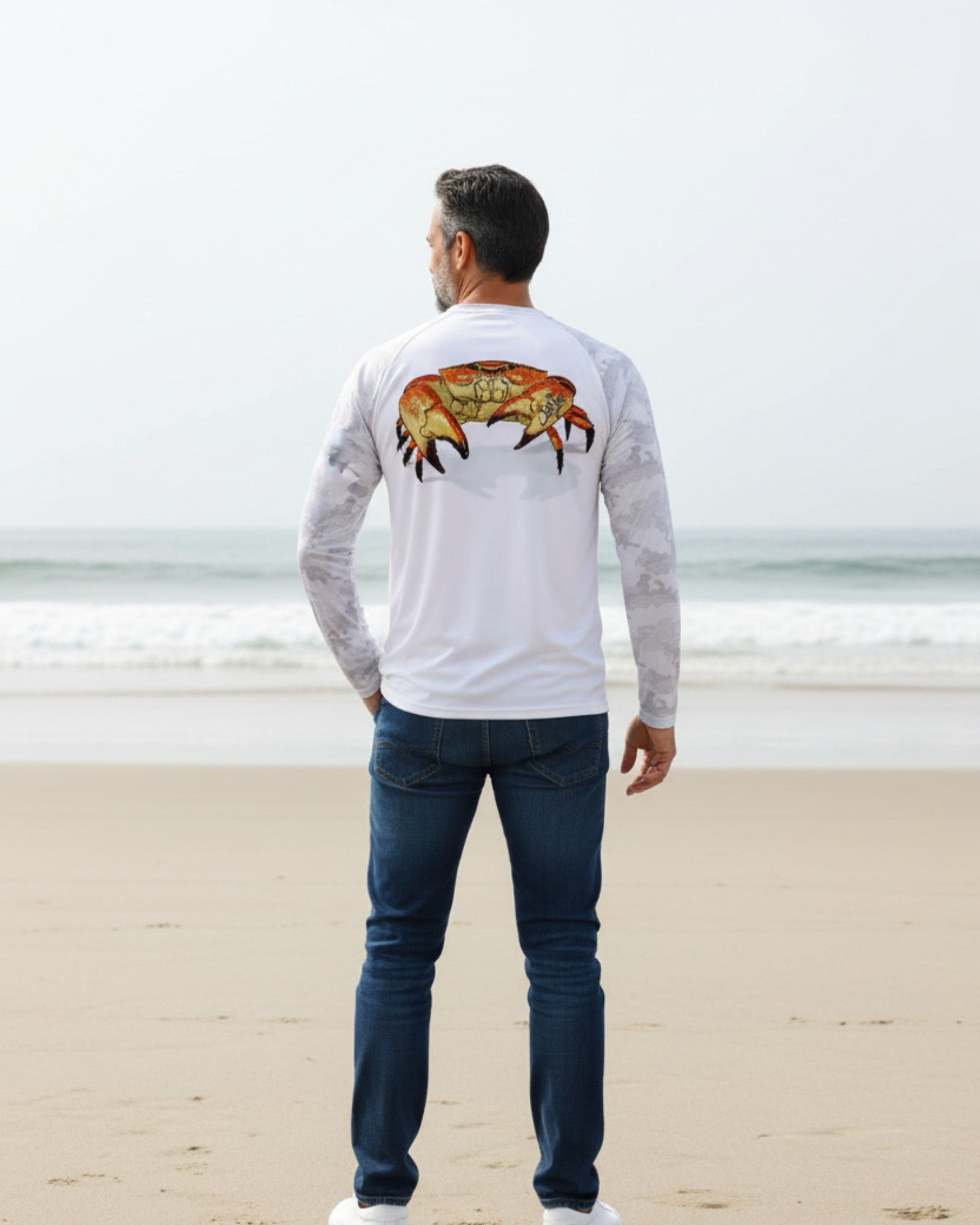 Stone Crab Long Sleeve Unisex Camo Tee