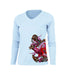 Anchor Octo  (Side Wrap) Long Sleeve V-Neck Performance Tee