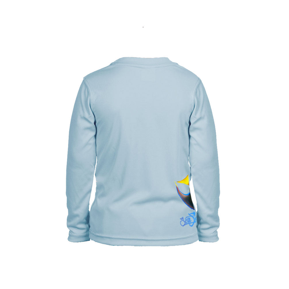 Angelfish (Side Wrap) Long Sleeve Toddler Performance Tee