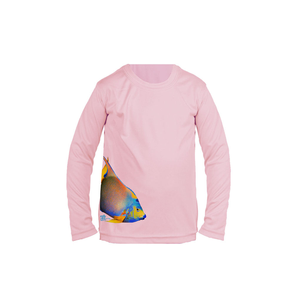 Angelfish (Side Wrap) Long Sleeve Toddler Performance Tee