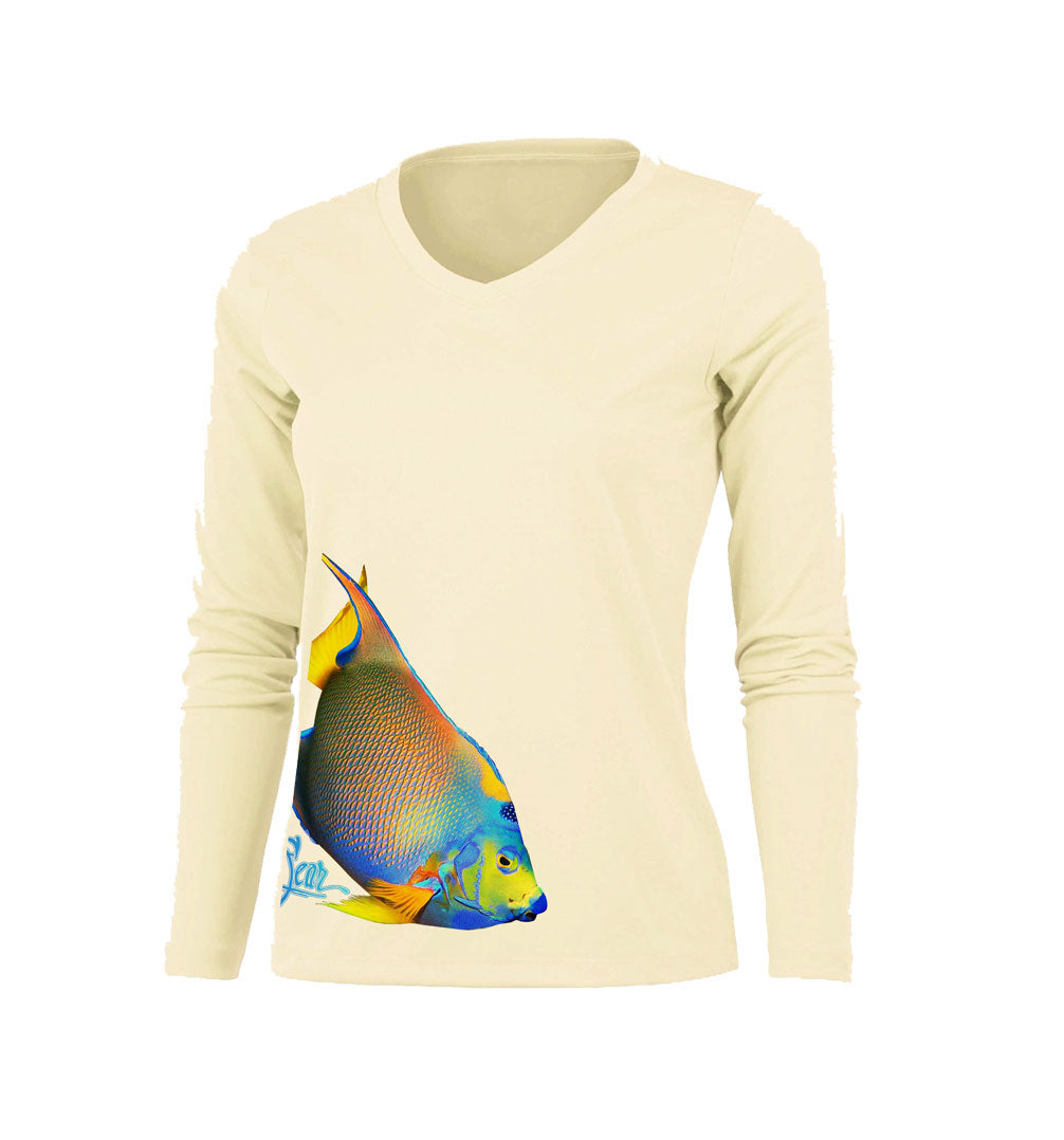 Angelfish (Side Wrap) V-Neck Performance Tee