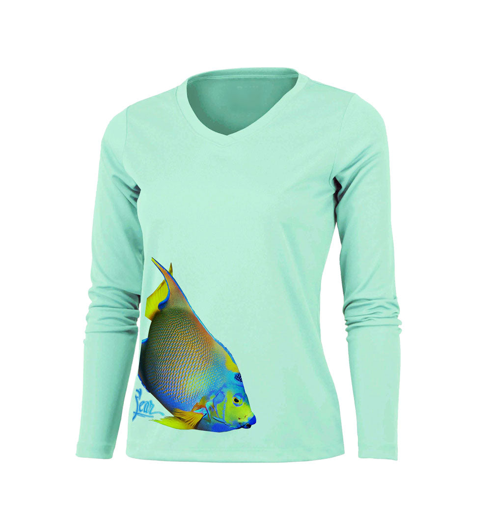 Angelfish (Side Wrap) V-Neck Performance Tee