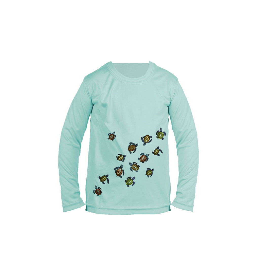 Baby Sea Turtles Long Sleeve Toddler Performance Tee