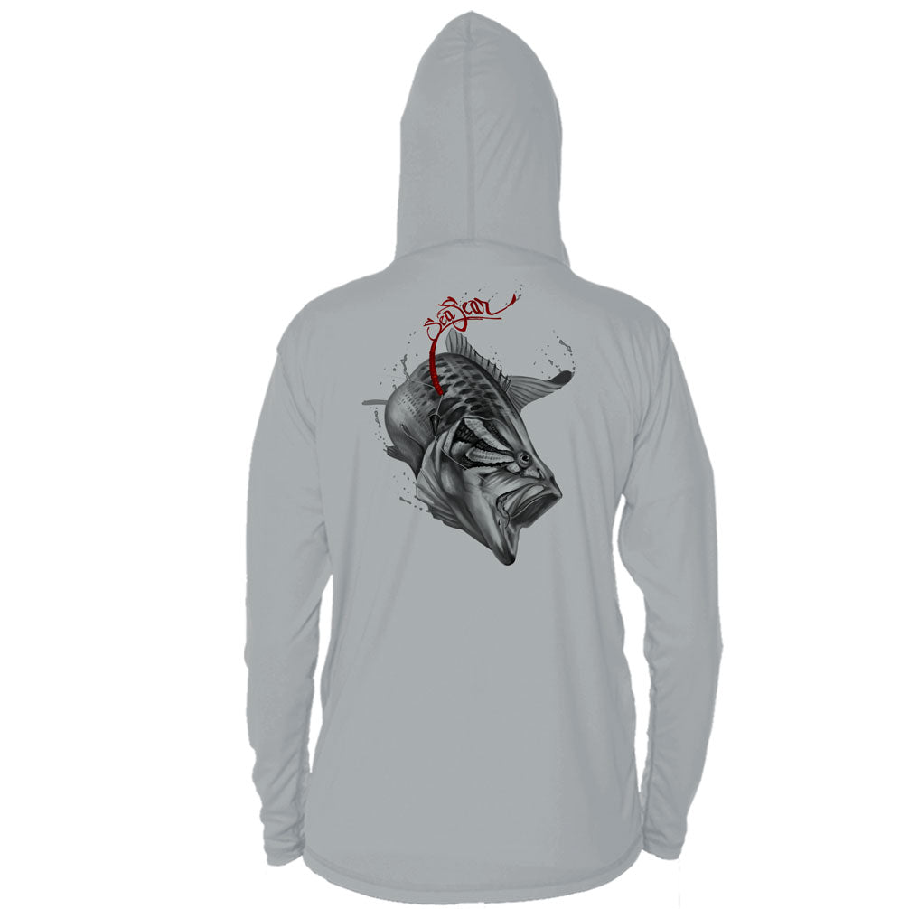 Bass/Worm Long Sleeve Performance Hoody