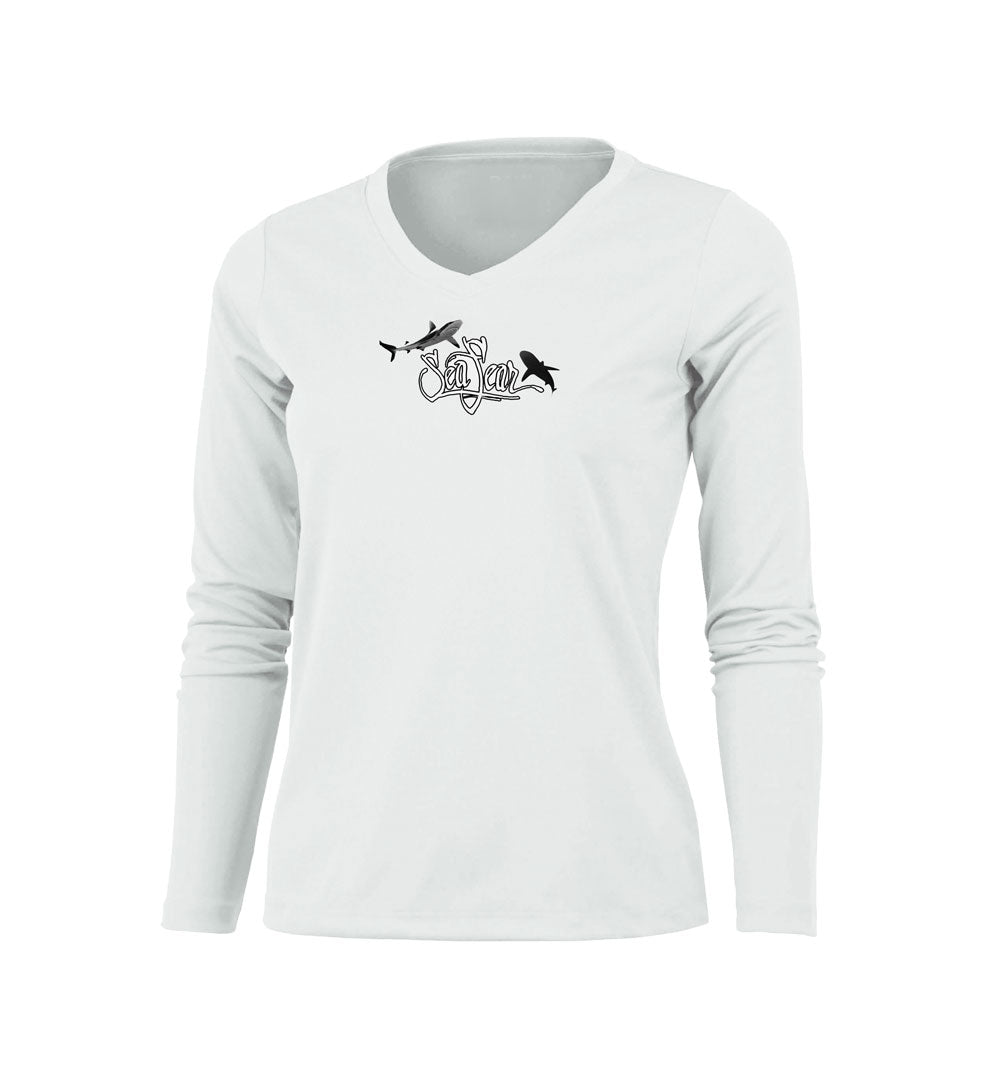 Hammerhead Coral V-Neck Performance Tee