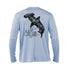 Coral Hammerhead Long Sleeve Performance Tee in Arctic Blue – Sea Fear UPF 50+ apparel