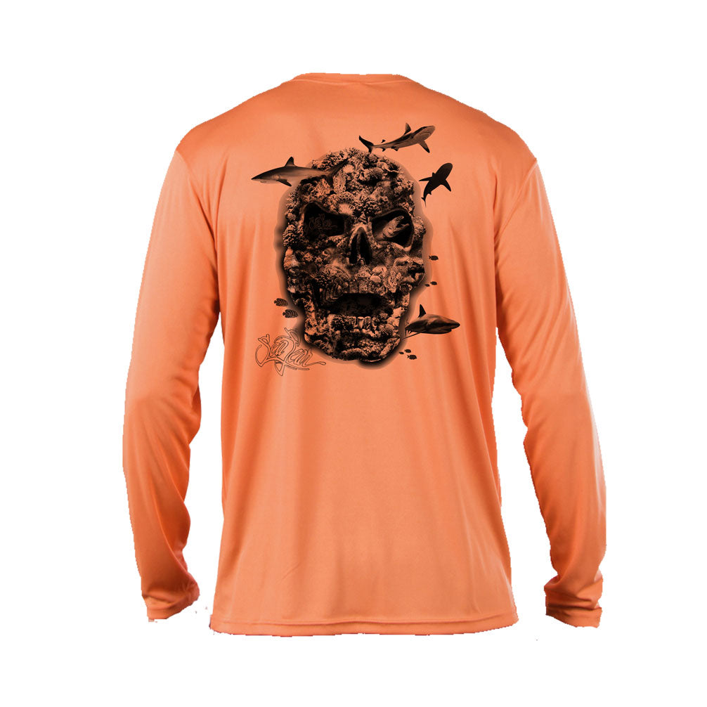 Coral Reef Skull Performance Tee