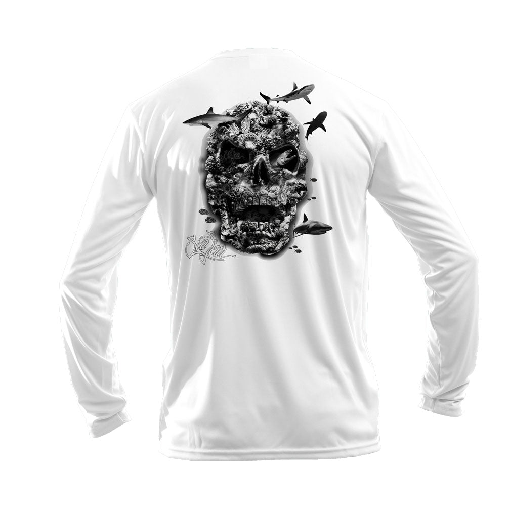 Coral Reef Skull Performance Tee
