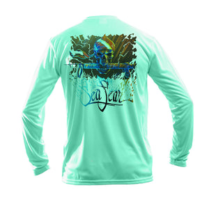 Dive Skull Long Sleeve Performance Tee