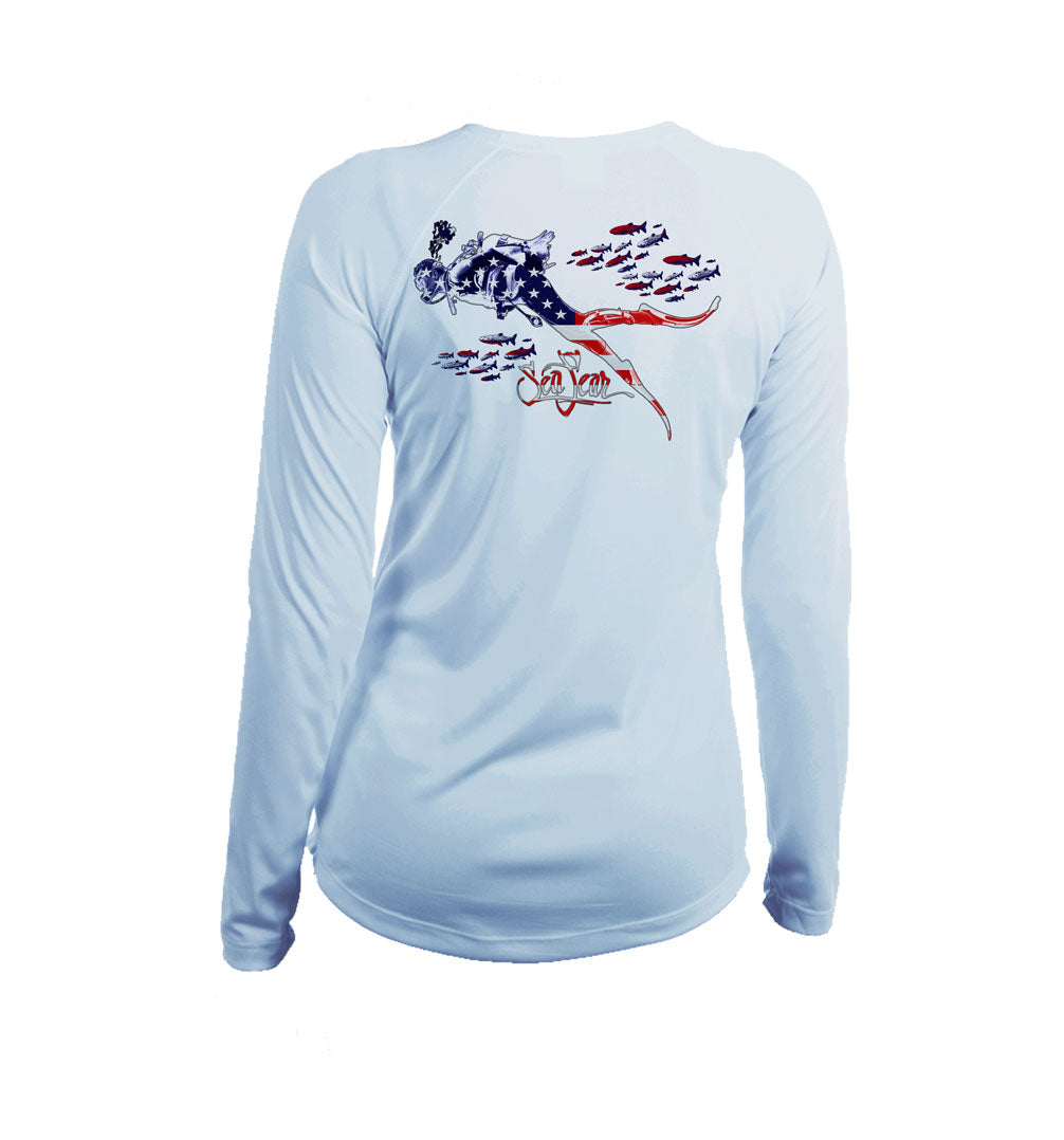 Diver US V-Neck Performance Tee
