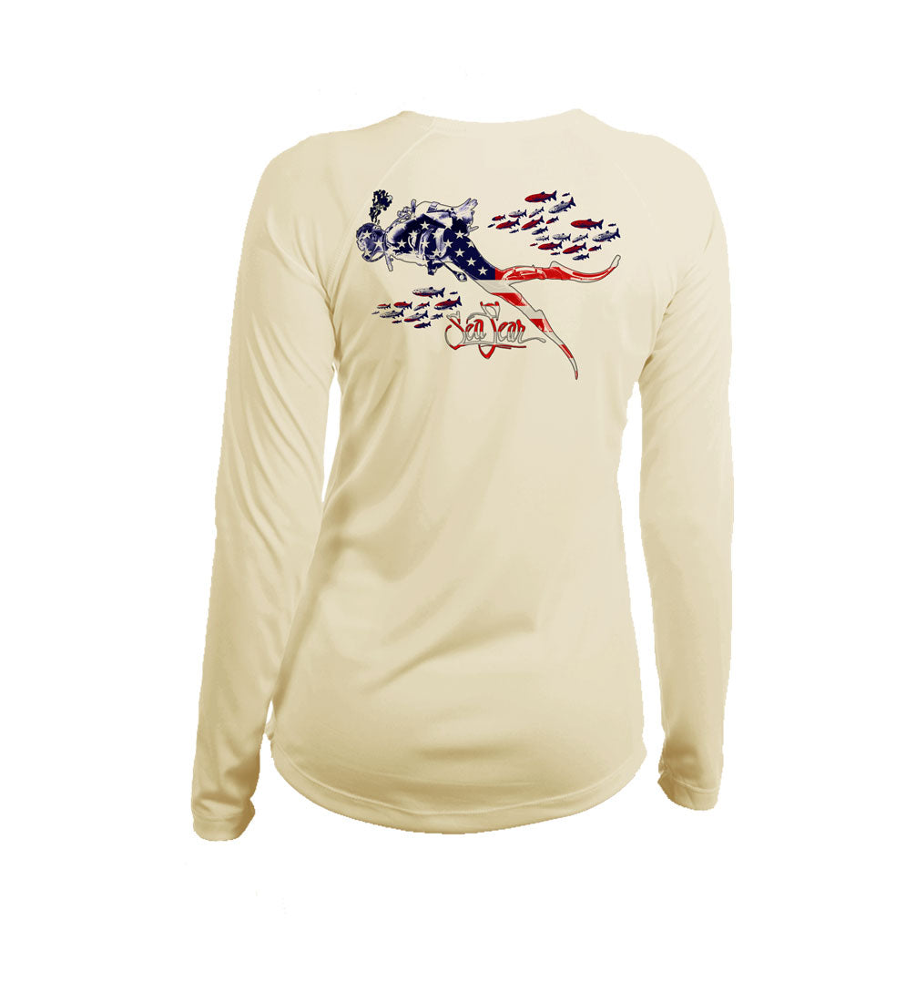 Diver US V-Neck Performance Tee