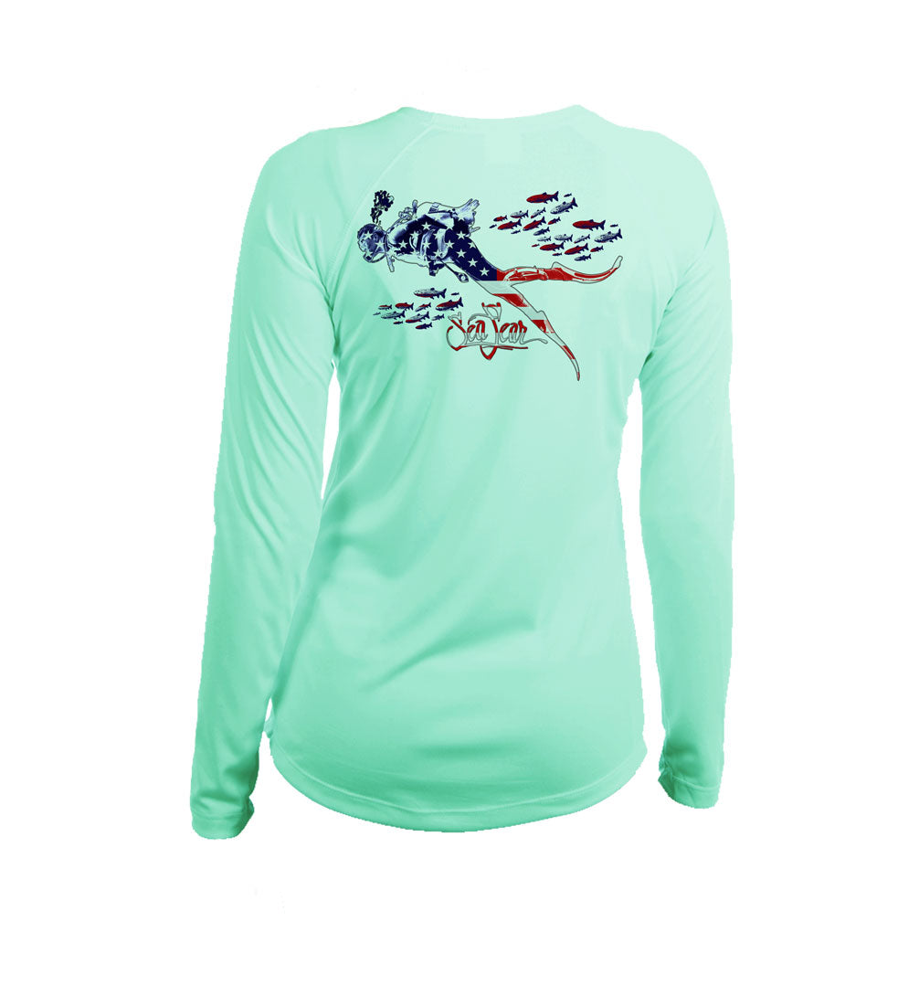 Diver US V-Neck Performance Tee