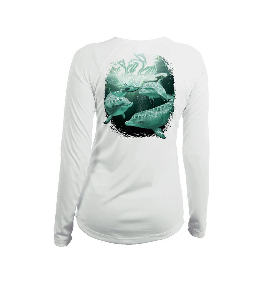 Dolphins V-Neck Performance Tee