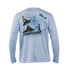 Eagle Ray Long Sleeve Performance Tee in Arctic Blue – Sea Fear UPF 50+ apparel