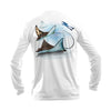 Eagle Ray Long Sleeve Performance Tee in White – Sea Fear UPF 50+ apparel
