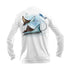 Eagle Ray Long Sleeve Performance Tee in White – Sea Fear UPF 50+ apparel
