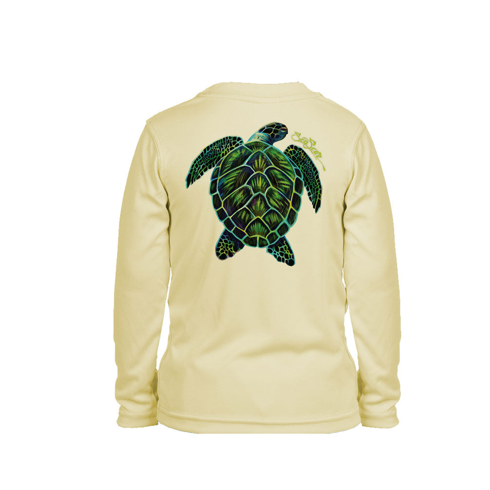 Electric Turtle Long Sleeve Toddler Performance Tee