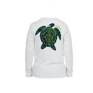 Electric Turtle Long Sleeve Toddler Performance Tee